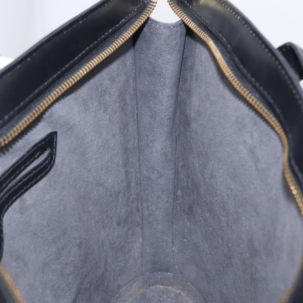 Louis Vuitton Saint Jacques Leather Black Leather Shoulder Bag Bag (Pre-Owned)