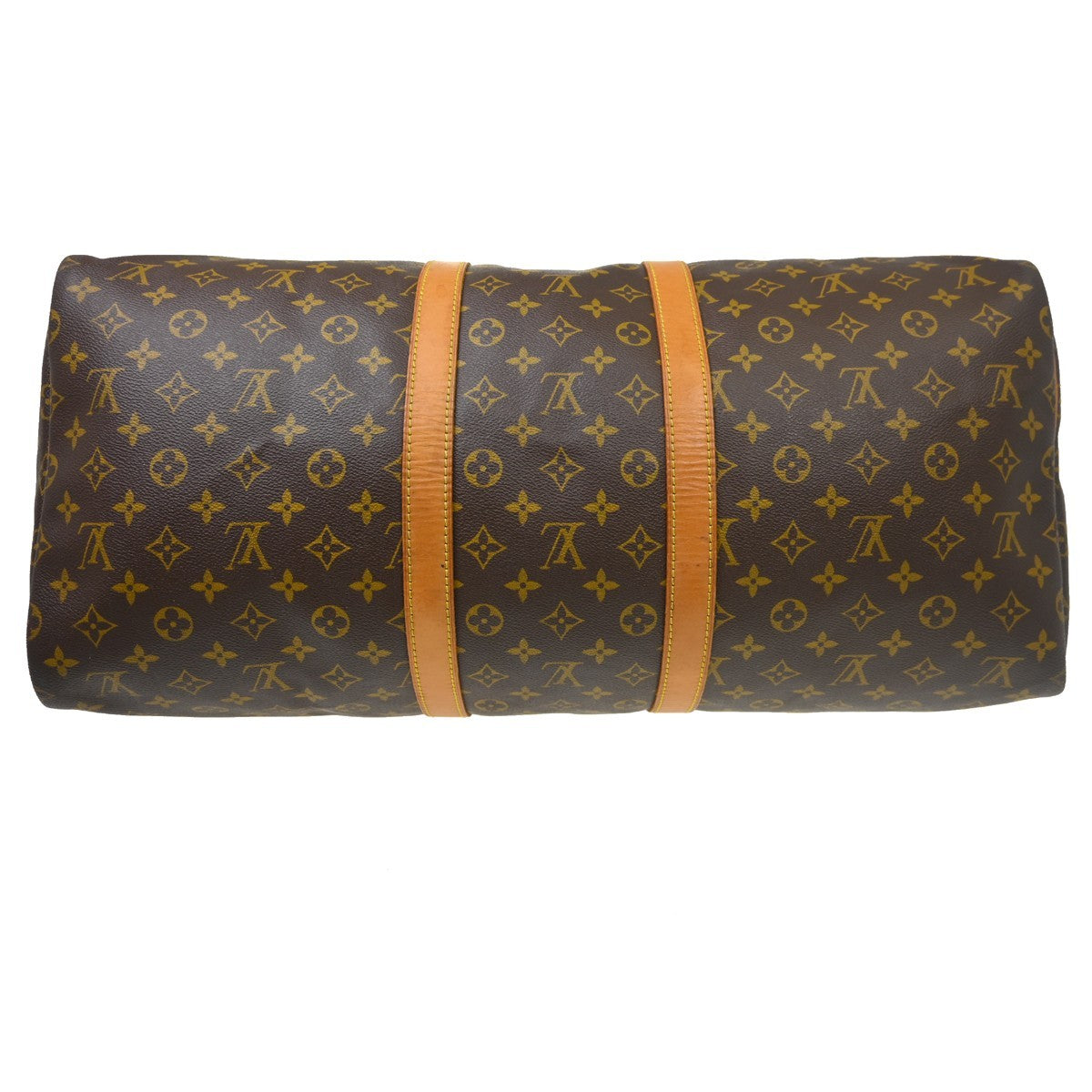 Louis Vuitton Keepall Monogram Brown Canvas Travel Bag Bag (Pre-Owned)