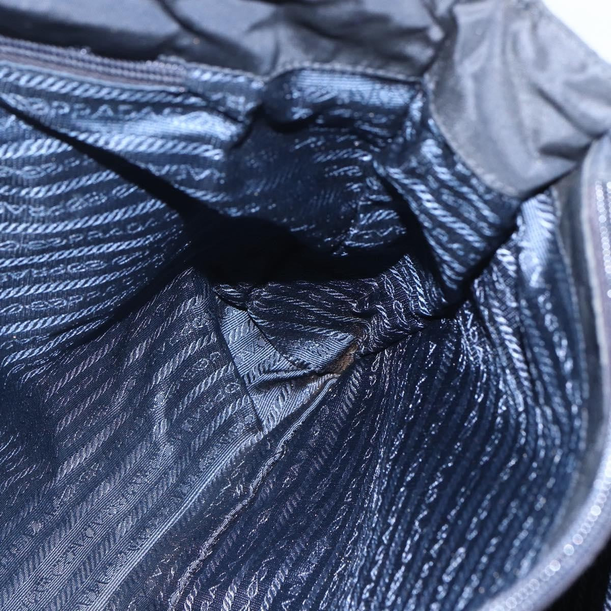 Prada Vintage Tessuto Black Nylon Shoulder Bag Bag (Pre-Owned)
