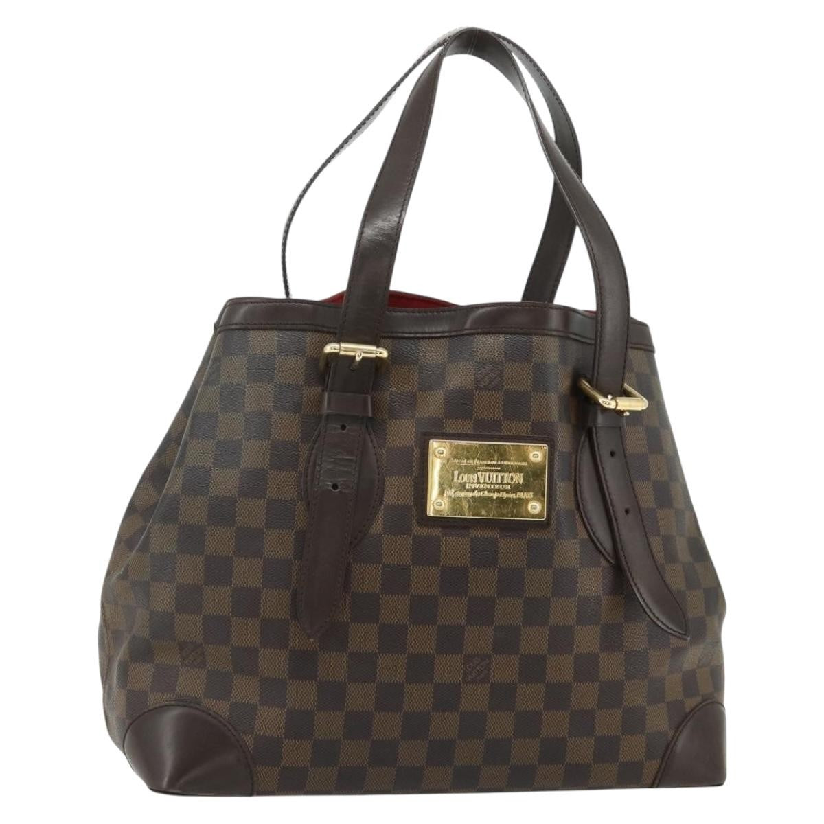 Louis Vuitton Hampstead Damier Brown Canvas Tote Bag Bag (Pre-Owned)