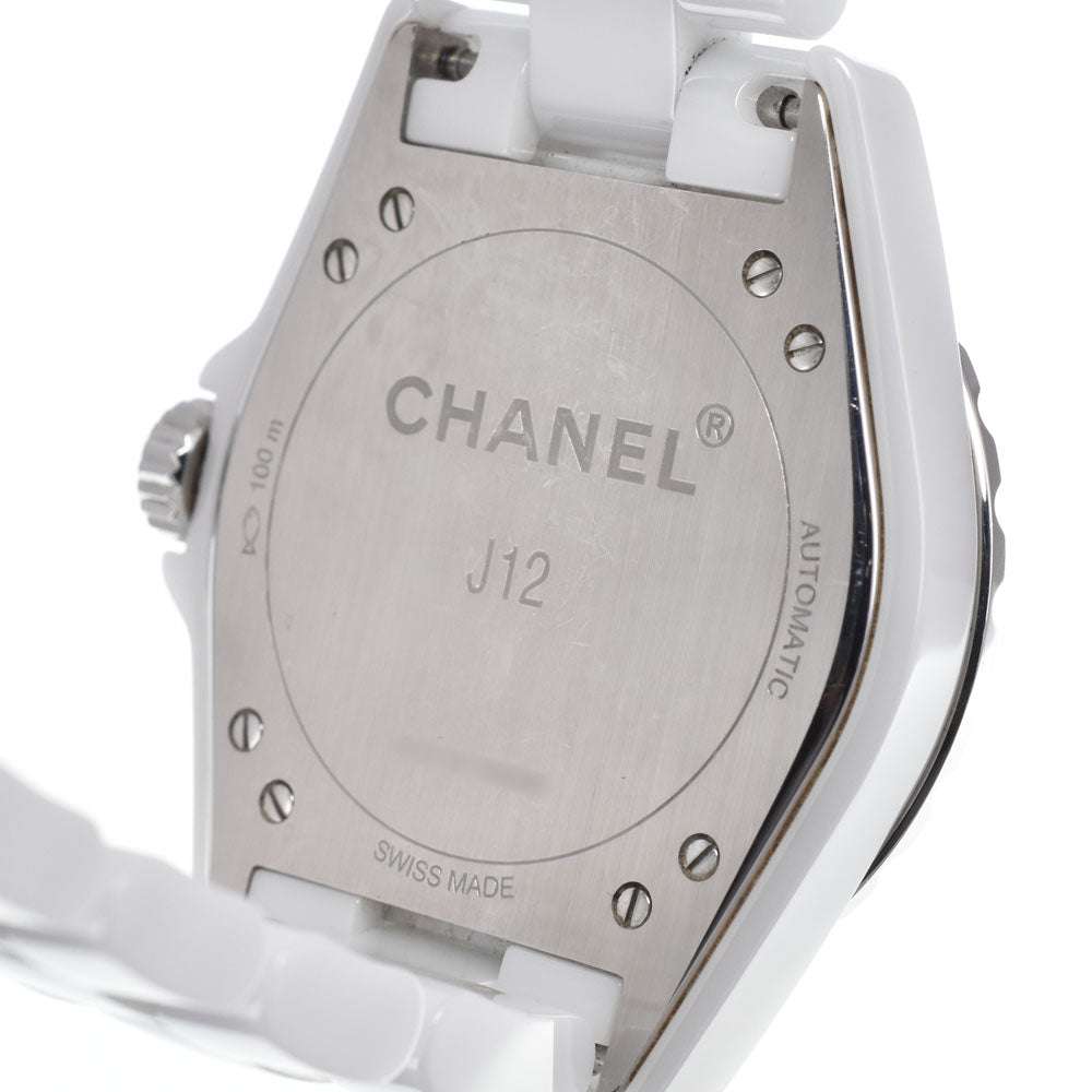 Chanel J12-365 Automatic Ceramic With Beige Gold Bezel Watch (Pre-Owned)