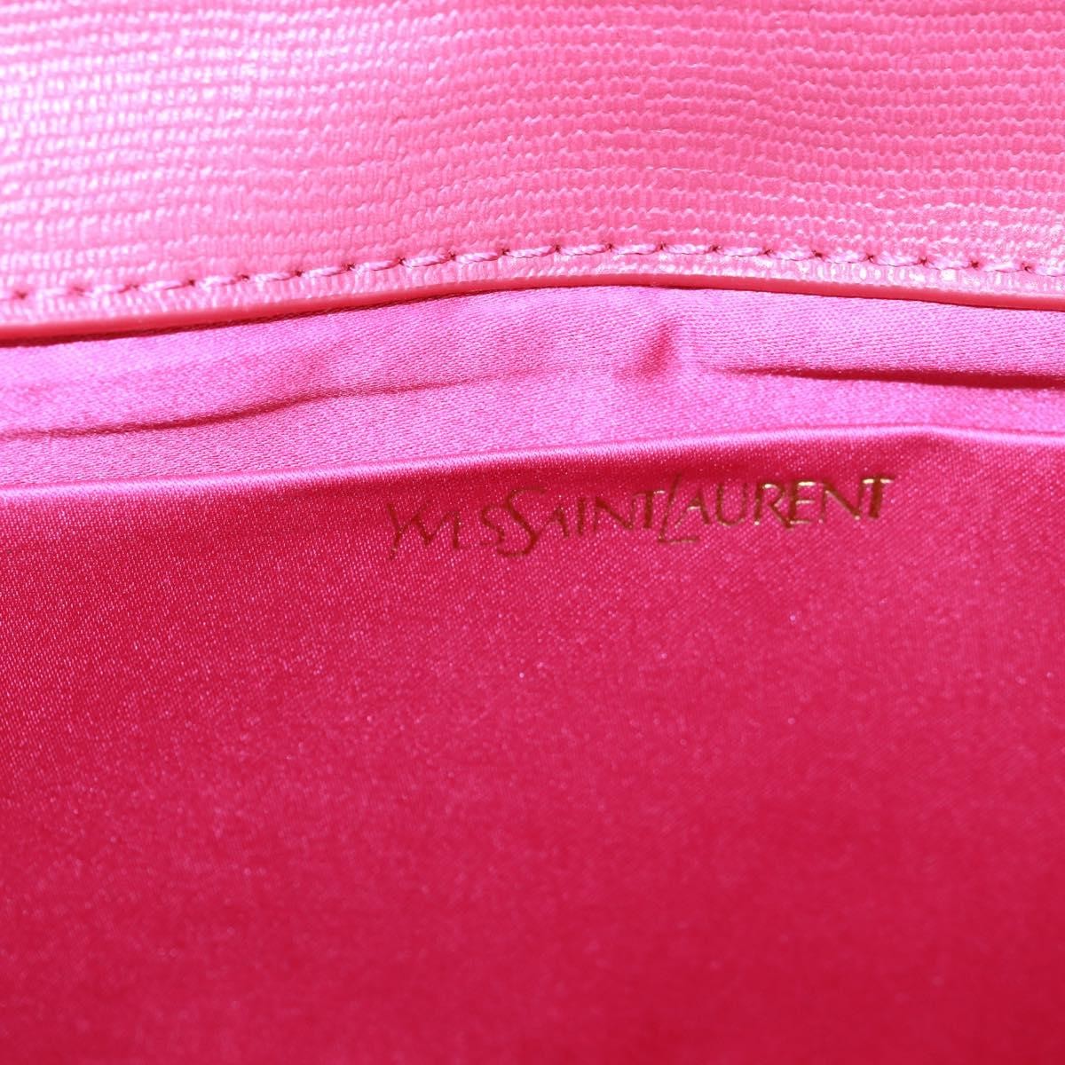 Saint Laurent Chyc Clutch Leather Pink Leather Clutche & Pouche Bag (Pre-Owned)