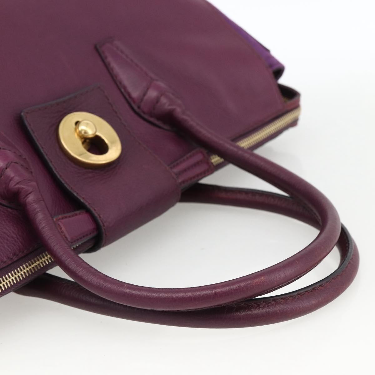 Saint Laurent Bicolor Muse Two Cabas Leather Purple Leather Tote Bag Bag (Pre-Owned)