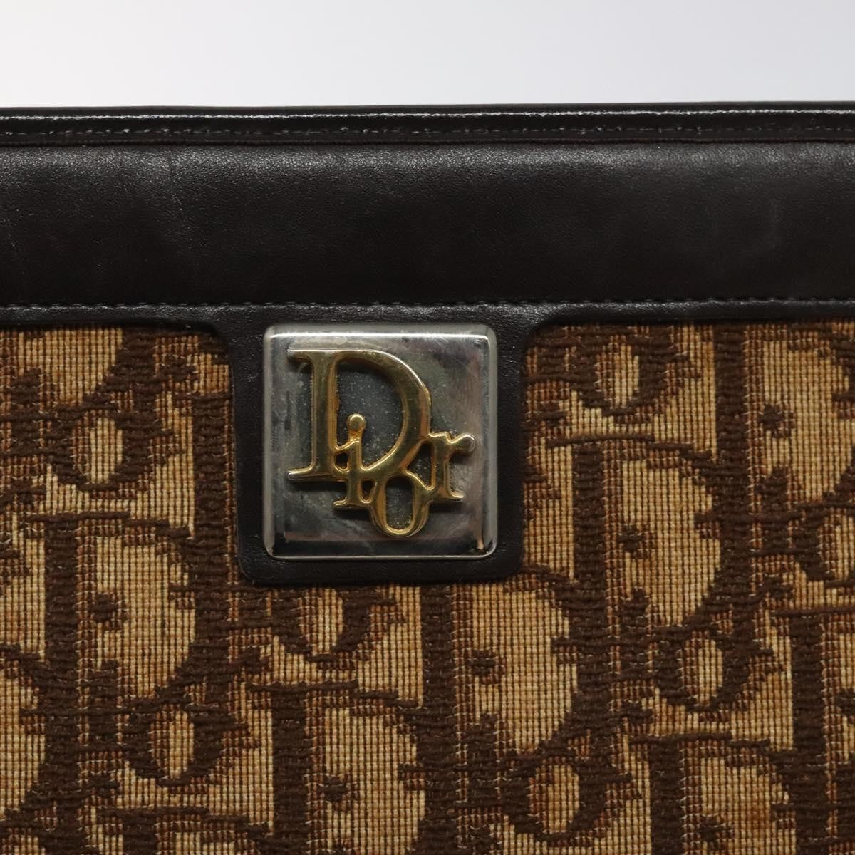 Christian Dior Vintage Trotter Canvas Brown Canvas Shoulder Bag Bag (Pre-Owned)