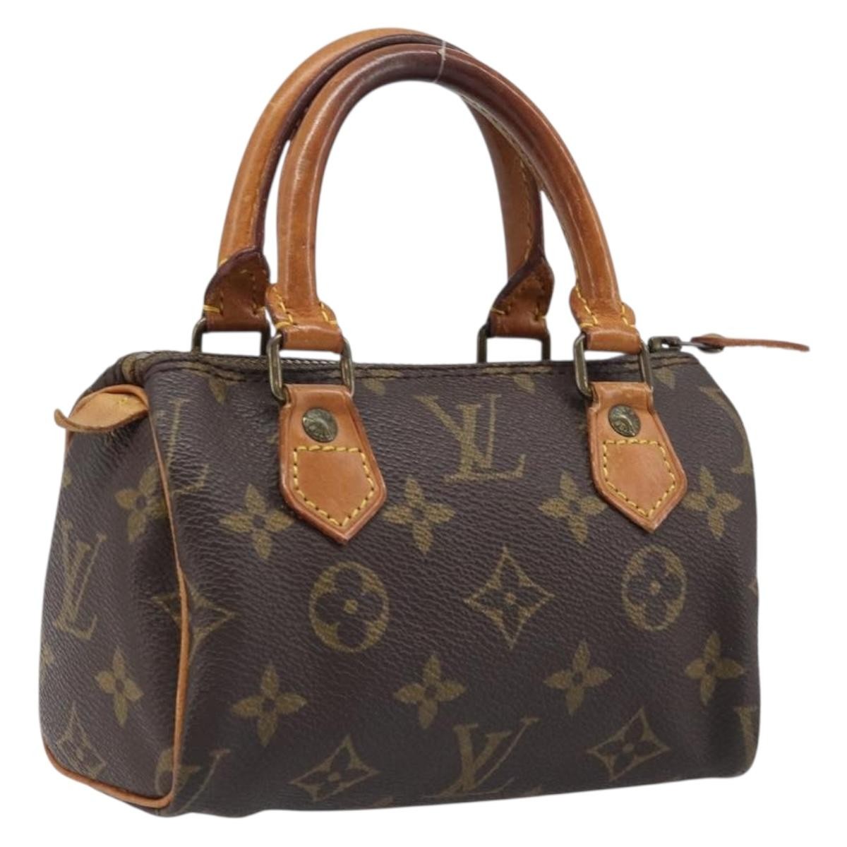 Louis Vuitton Speedy Mini Hl Monogram Canvas Brown Canvas Handbag (Pre-Owned)