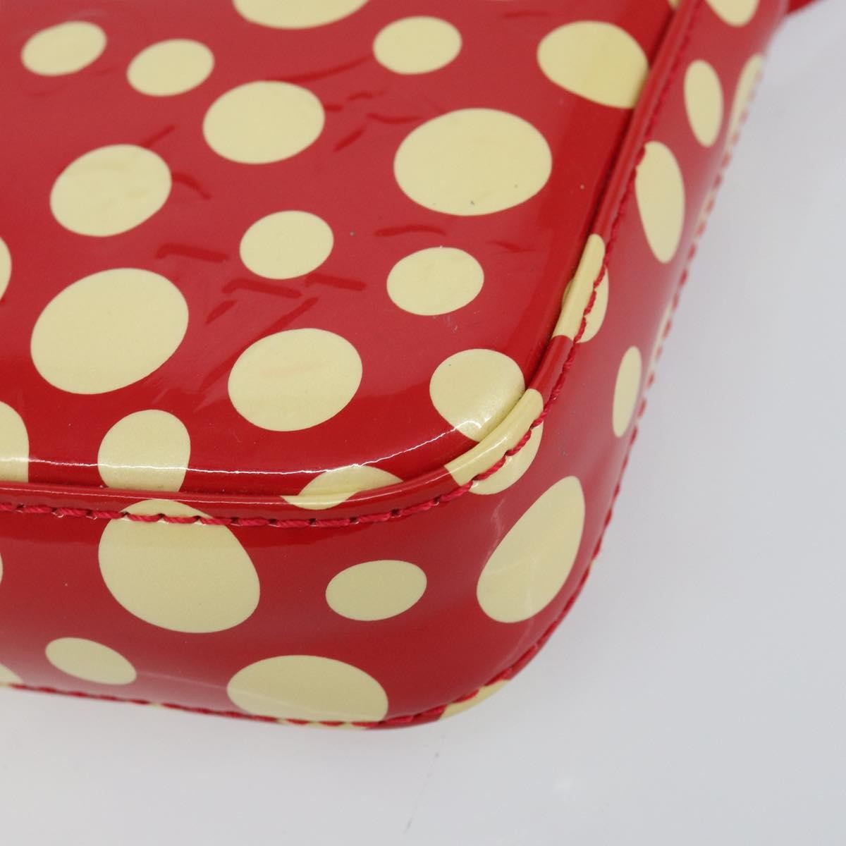 Louis Vuitton Pochette Accessoires Yayoi Kusama Painted Dots Monogram Vernis Red Patent_Leather Clutche & Pouche Bag (Pre-Owned)
