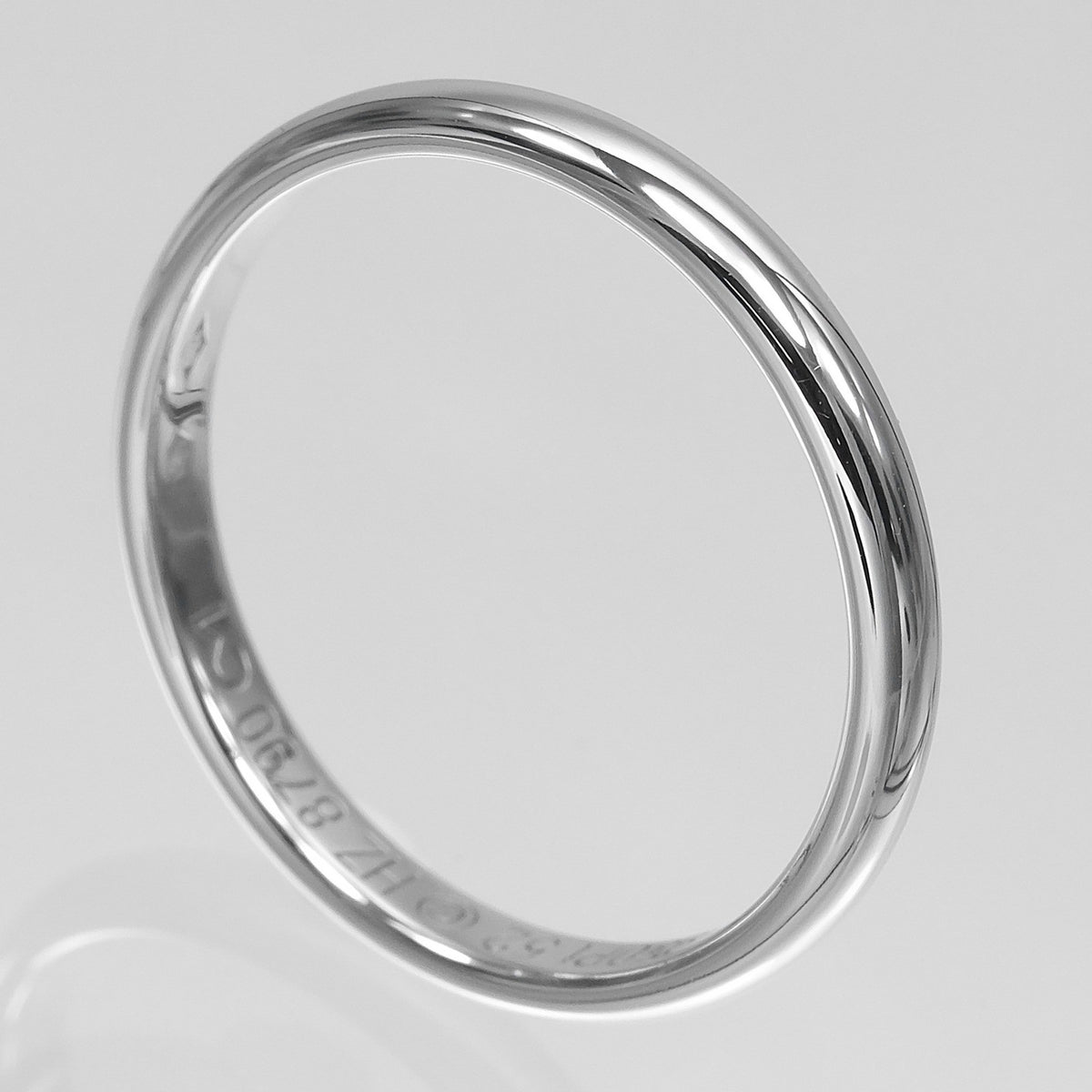 Cartier 1895 Wedding Band Platinum Silver Platinum Ring Jewelry (Pre-Owned)