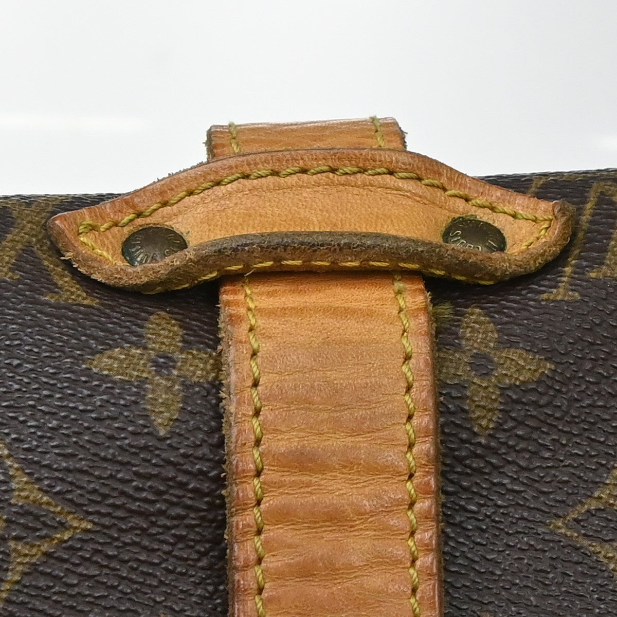 Louis Vuitton Saumur Monogram Canvas Brown Canvas Shoulder Bag Bag (Pre-Owned)
