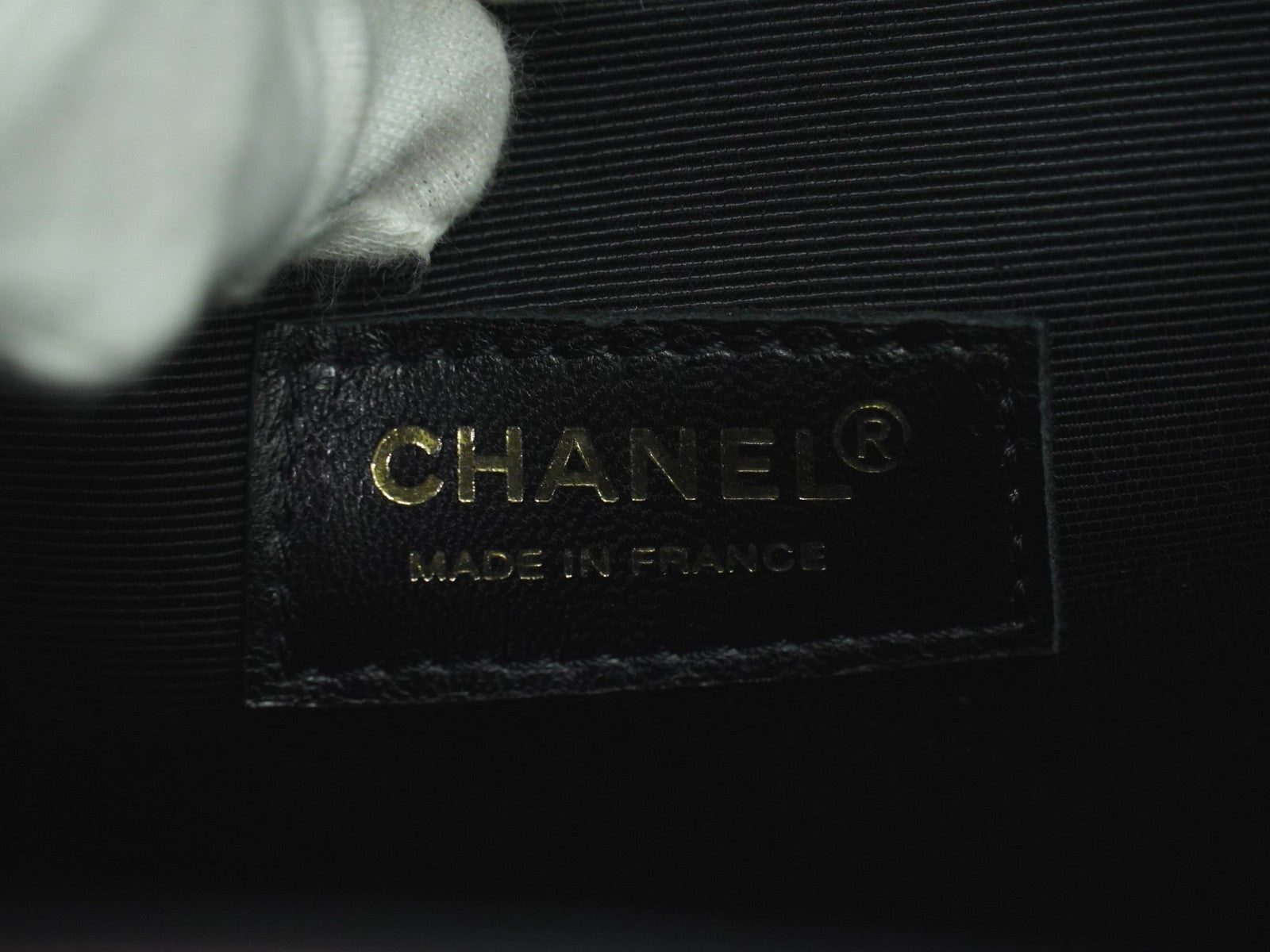 Chanel Vintage Portrait Tote Printed Leather And Quilted Patent Black Patent_Leather Tote Bag Bag (Pre-Owned)