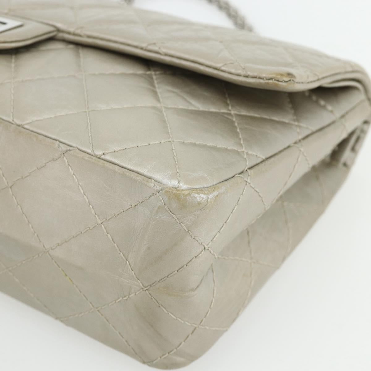 Chanel Reissue 2.55 Aged Calfskin Silver Calfskin Shoulder Bag Bag (Pre-Owned)