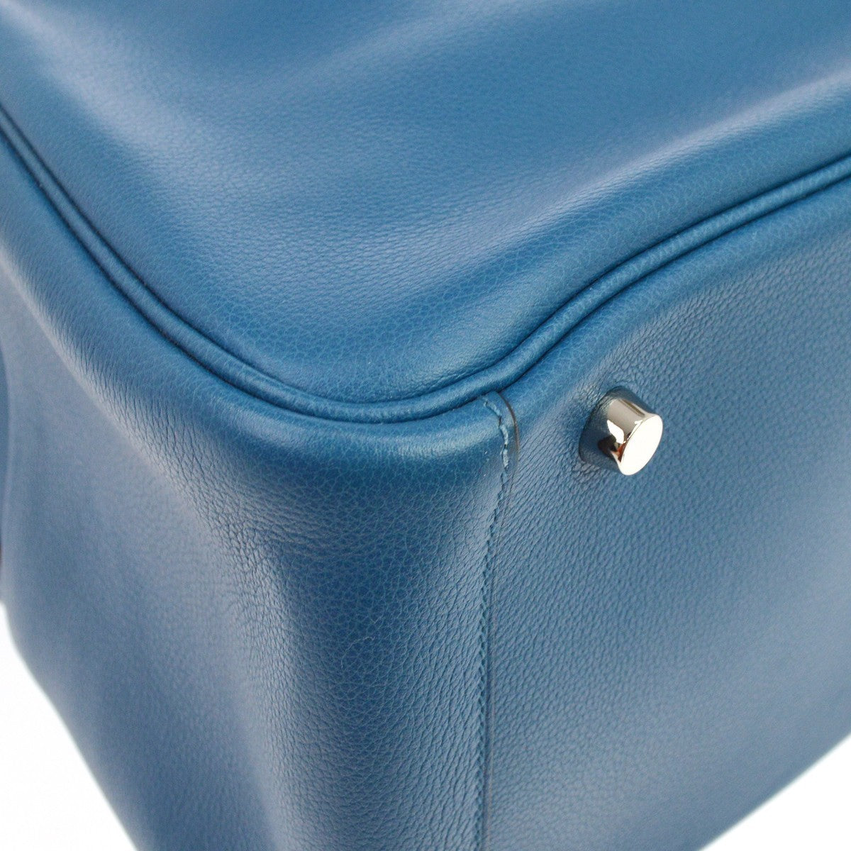 Hermes Lindy Evercolor Blue Leather Shoulder Bag Bag (Pre-Owned)
