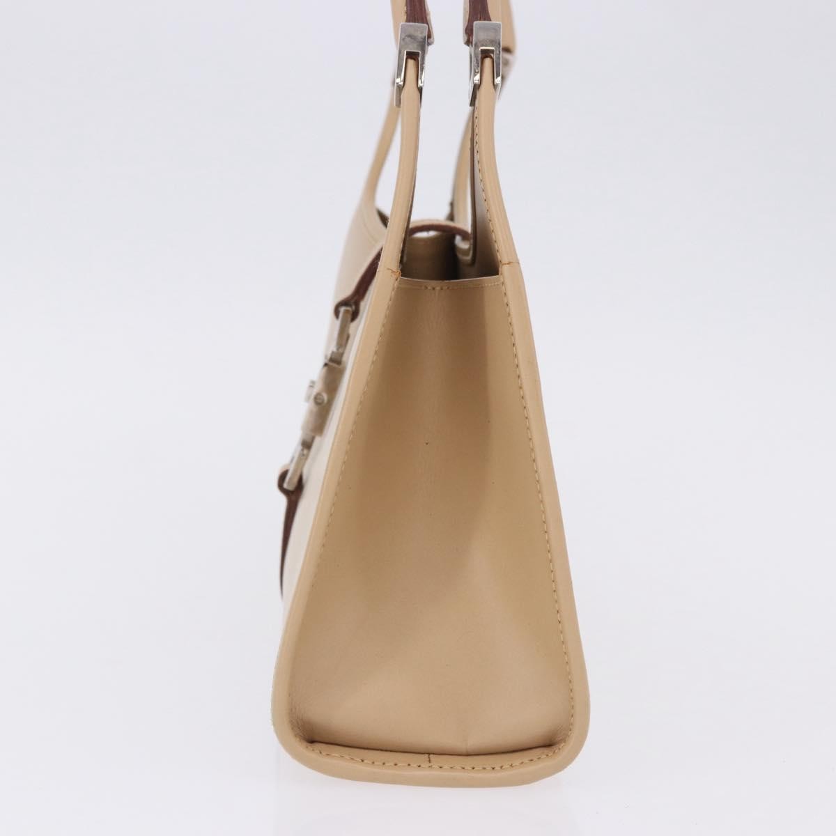 Gucci Jackie Leather Beige Leather Handbag (Pre-Owned)