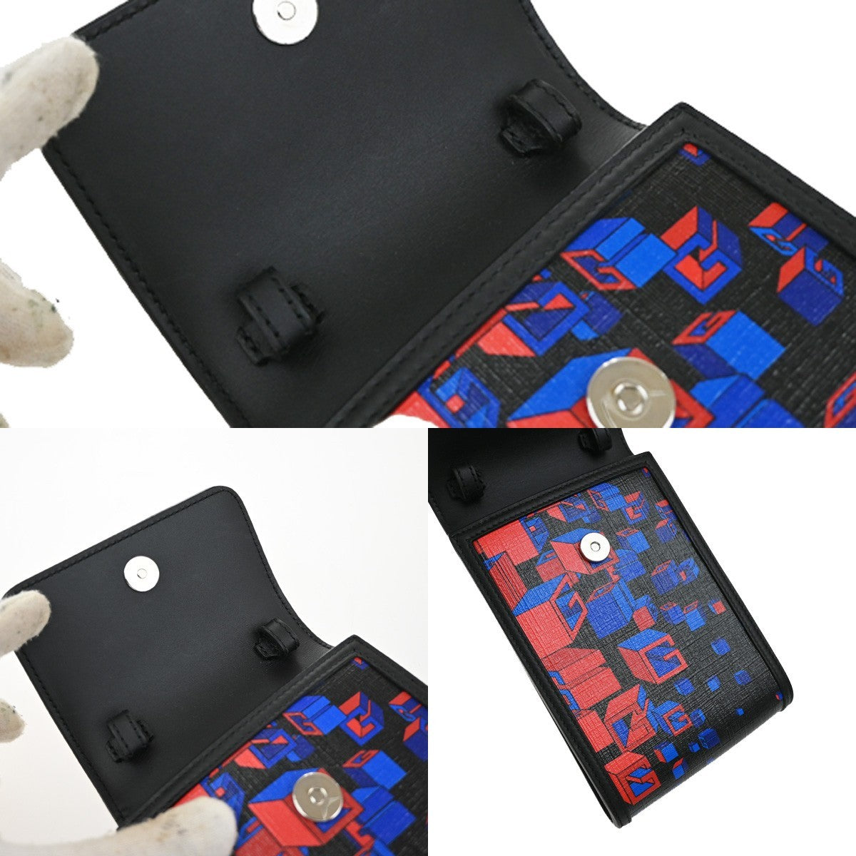 Gucci Flap Printed Coated Canvas Multicolour Leather Crossbody Bag Bag (Pre-Owned)