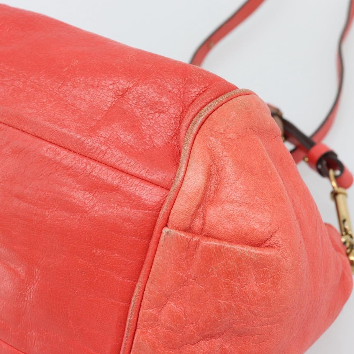 Chloe Ethel Leather Red Leather Handbag (Pre-Owned)