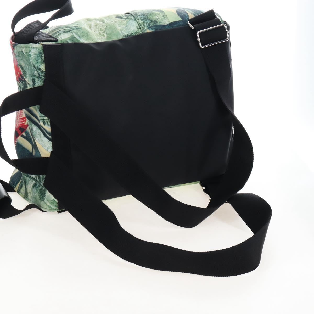 Valentino Garavani X Roger Dean Dragon Printed Nylon Green Nylon Backpack Bag (Pre-Owned)