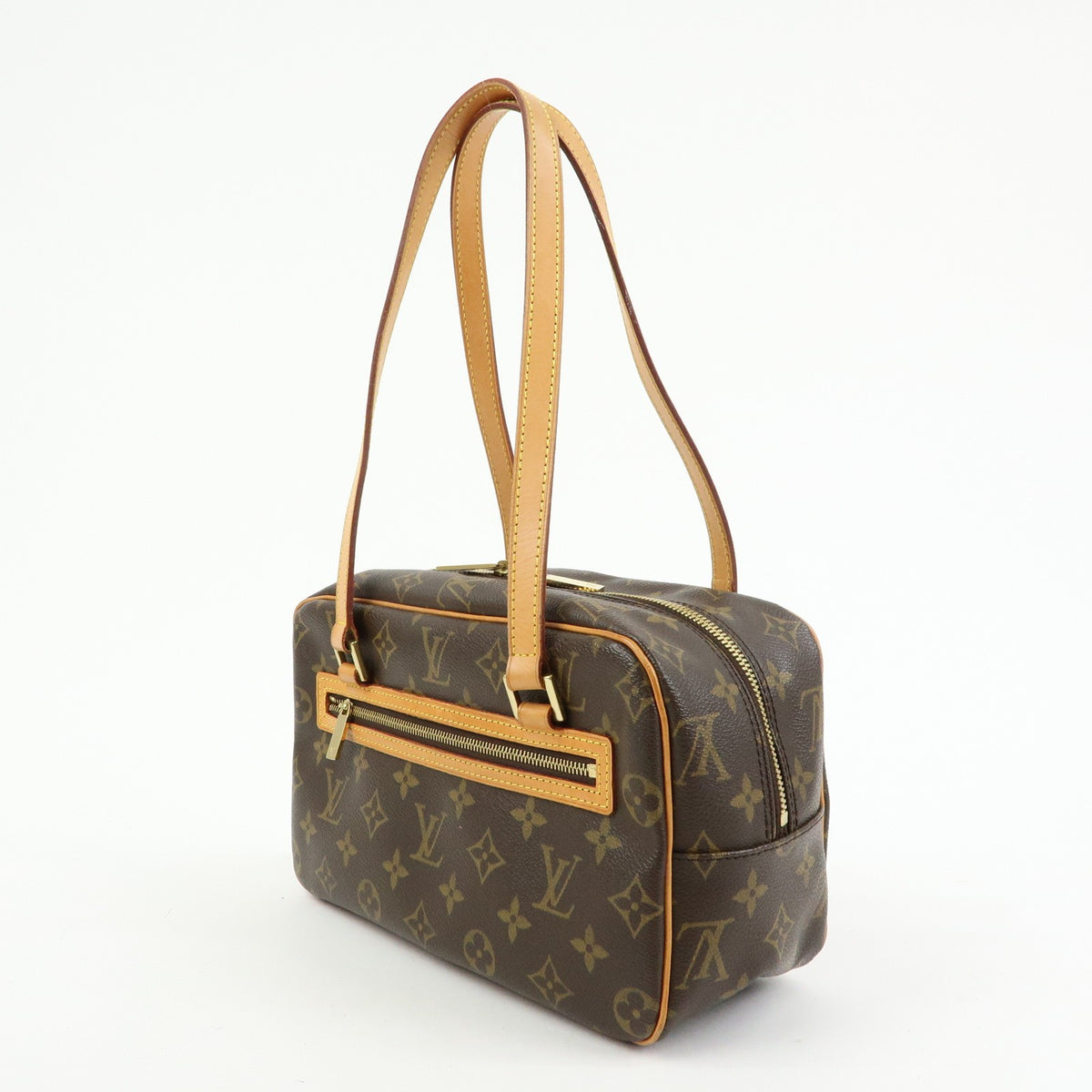 Louis Vuitton Cite Monogram Canvas Brown Canvas Handbag (Pre-Owned)