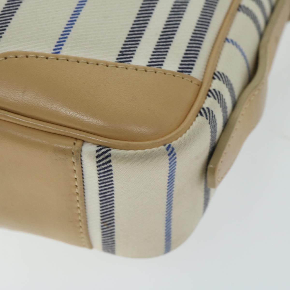 Burberry Nova Check Canvas Beige Canvas Shoulder Bag Bag (Pre-Owned)