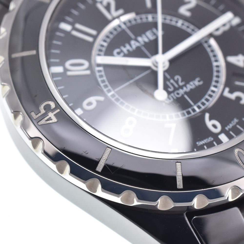 Chanel J12 Automatic Ceramic And Stainless Steel With Diamond Bezel Watch (Pre-Owned)
