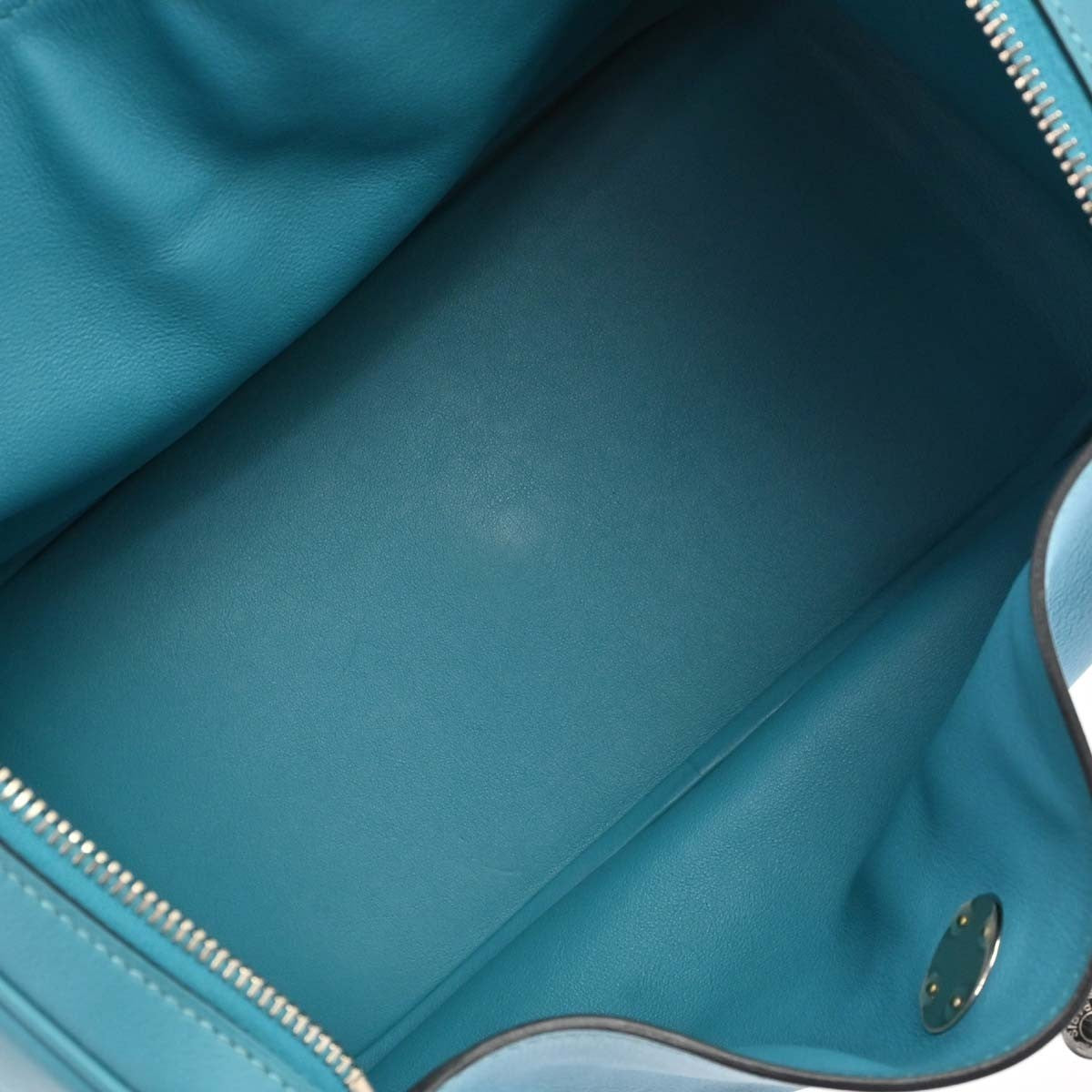 Hermes Lindy Swift Turquoise Leather Shoulder Bag Bag (Pre-Owned)