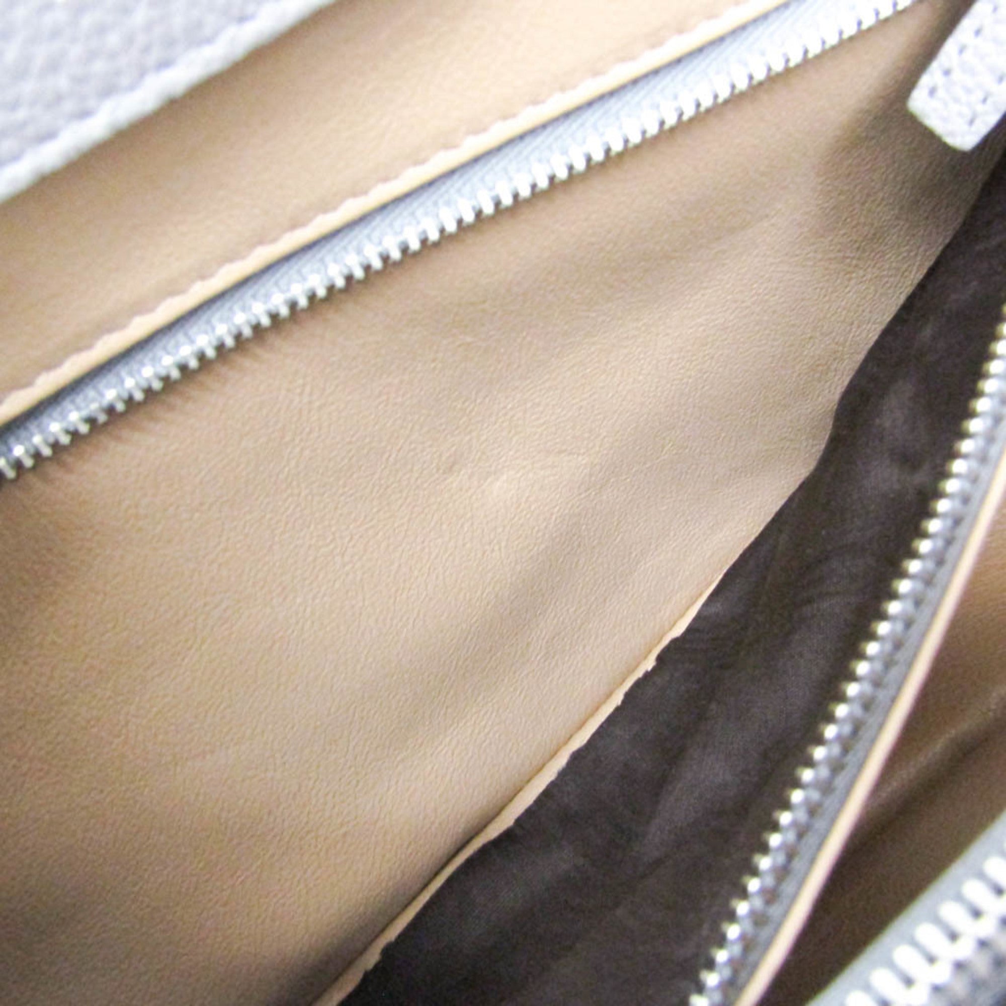 Gucci Zumi Top Handle Leather Gray Leather Handbag (Pre-Owned)