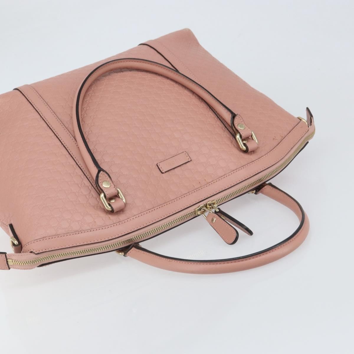 Gucci Britt Convertible Dome Satchel Microguccissima Leather Pink Leather Tote Bag Bag (Pre-Owned)