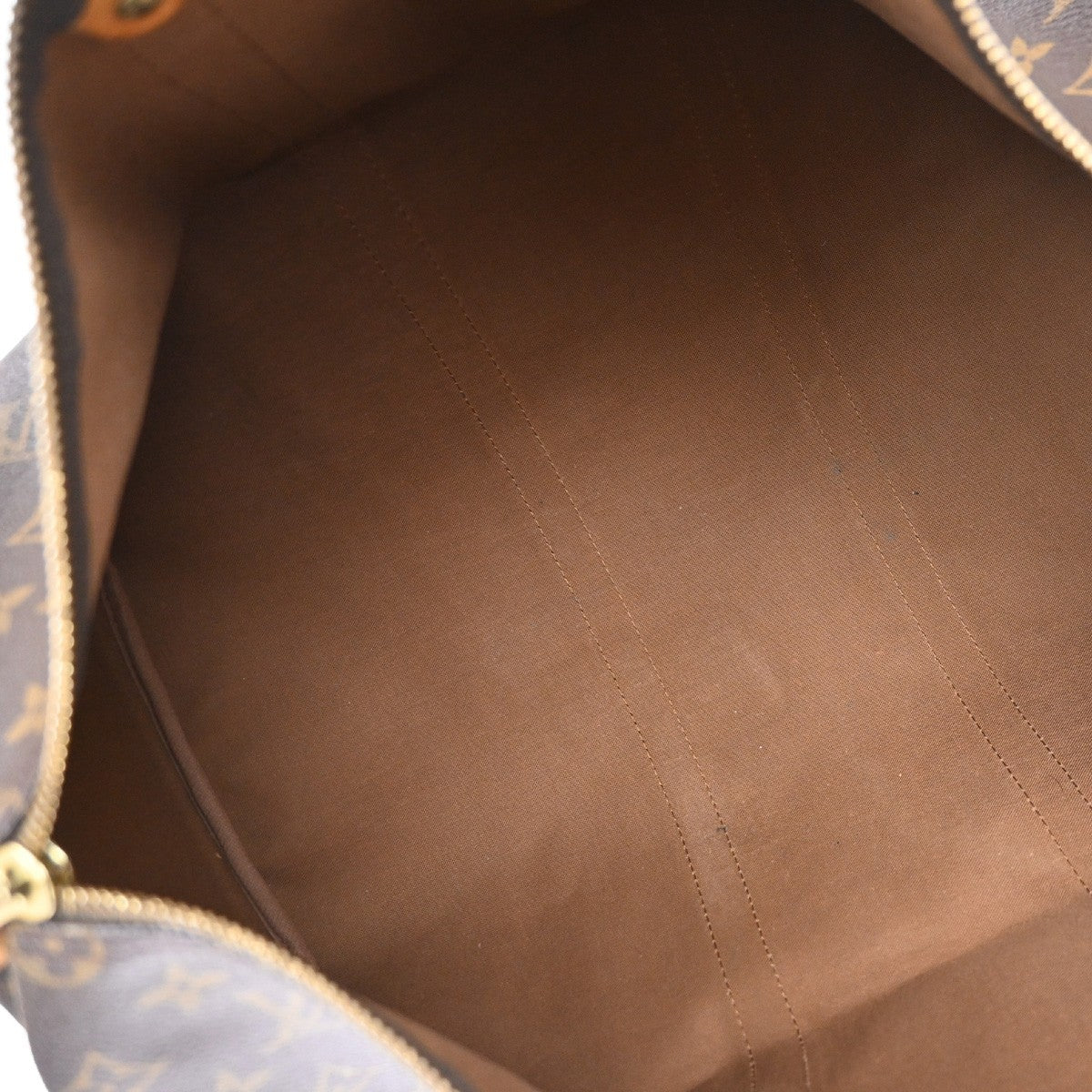 Louis Vuitton Keepall Monogram Brown Canvas Travel Bag Bag (Pre-Owned)