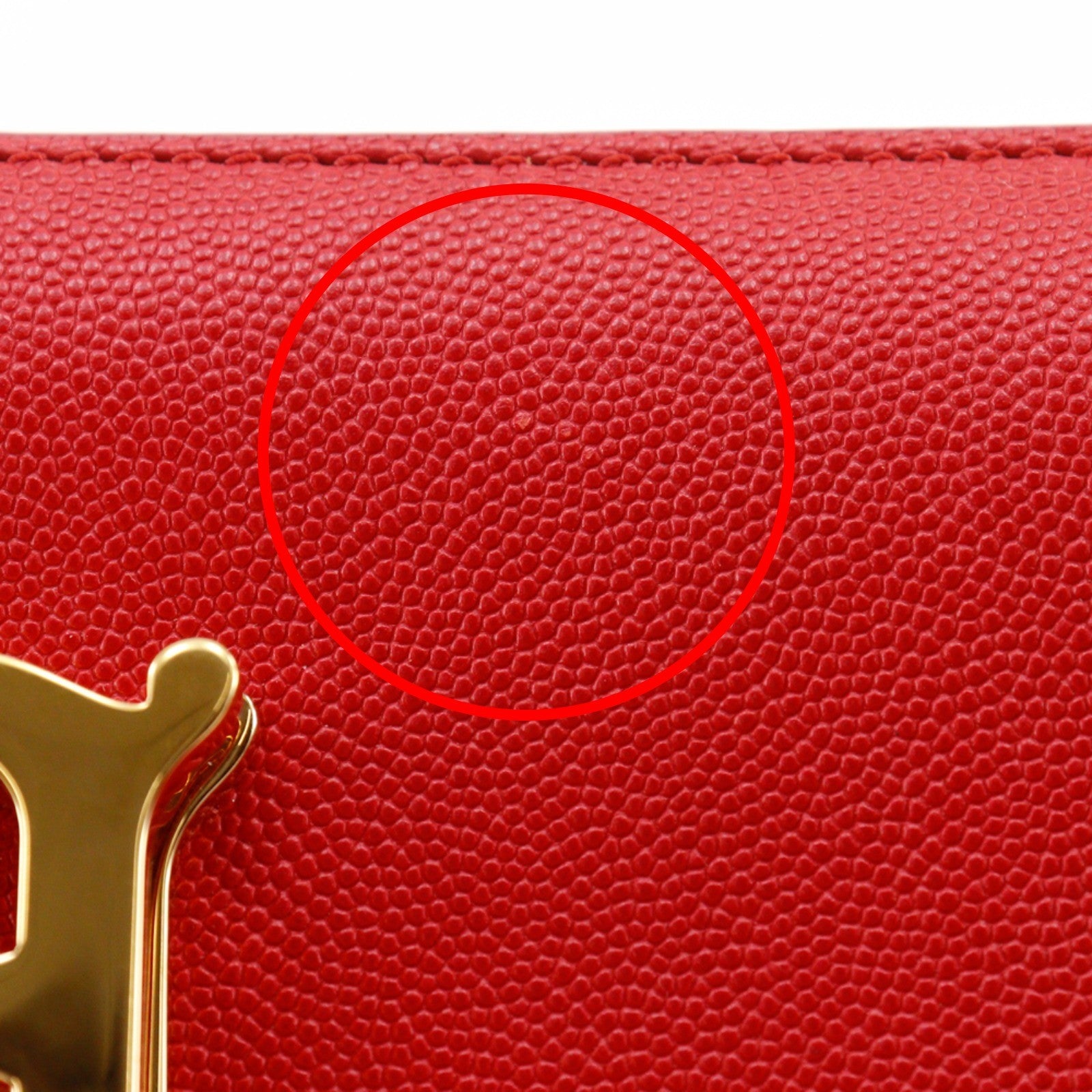 Burberry Tb Flap Leather Red Leather Clutche & Pouche Bag (Pre-Owned)