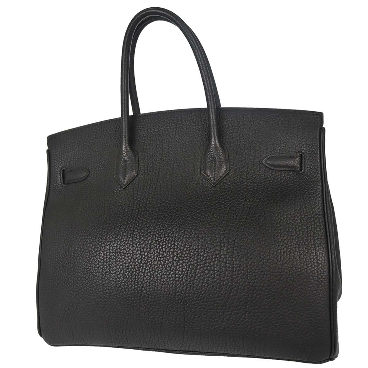 Hermes Birkin Black Togo With Gold Hardware Black Calfskin Handbag (Pre-Owned)