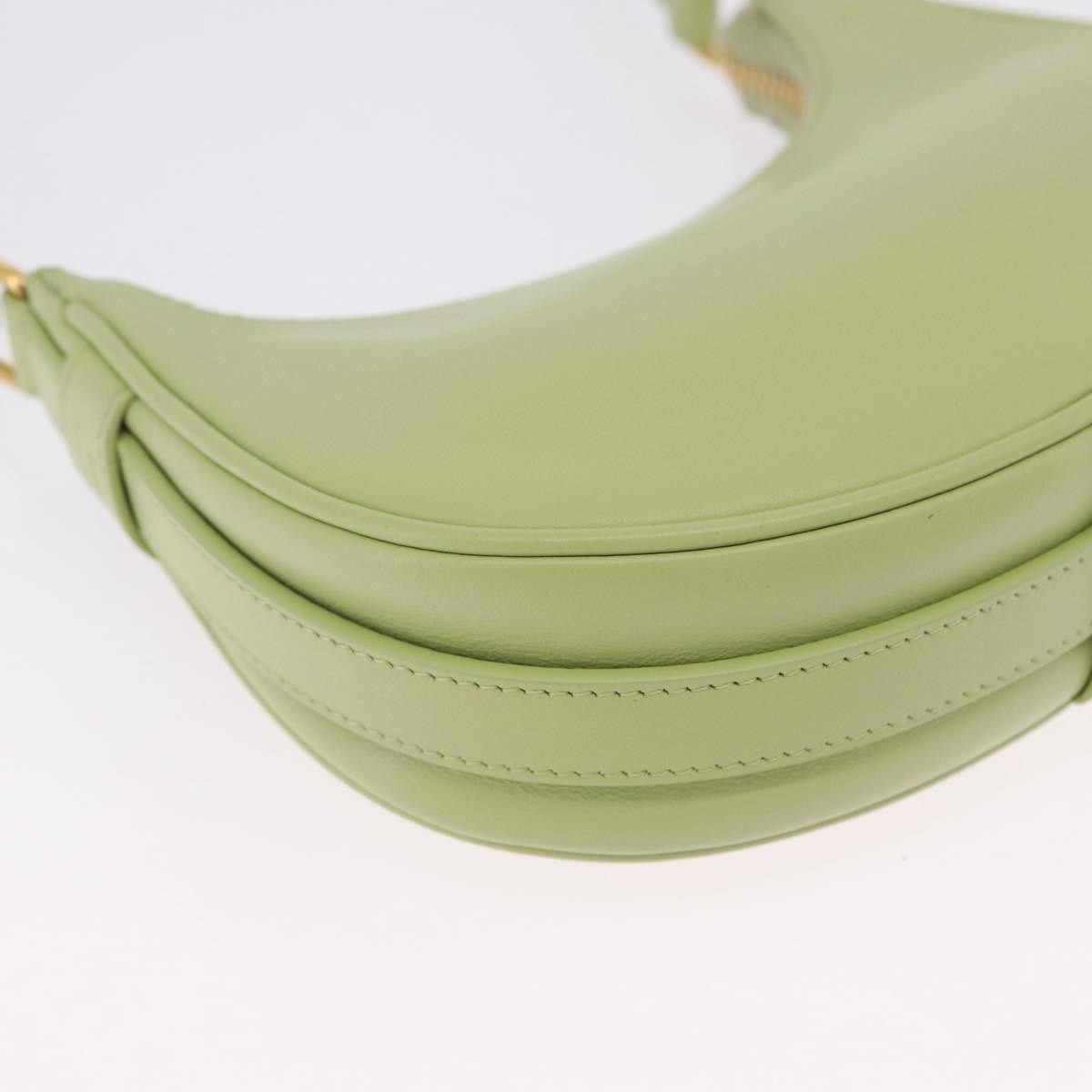 Celine Ava Leather Green Leather Handbag (Pre-Owned)