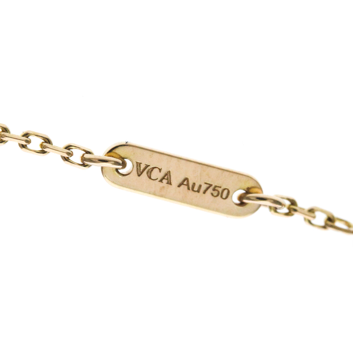 Van Cleef & Arpels Sweet Alhambra 18K Rose Gold And Carnelian Gold Pink_Gold Bracelet Jewelry (Pre-Owned)