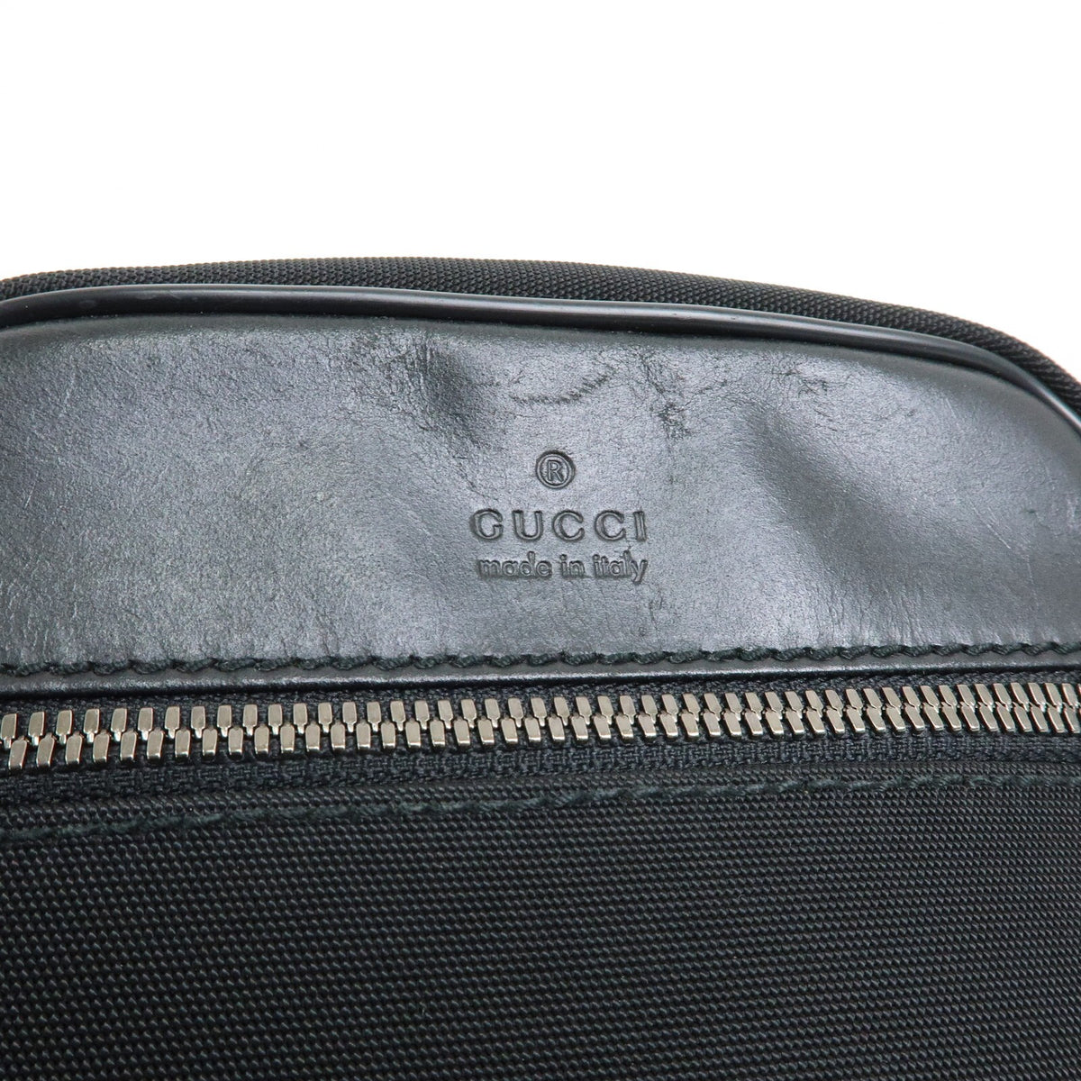 Gucci Shoulder Canvas Black Canvas Shoulder Bag Bag (Pre-Owned)