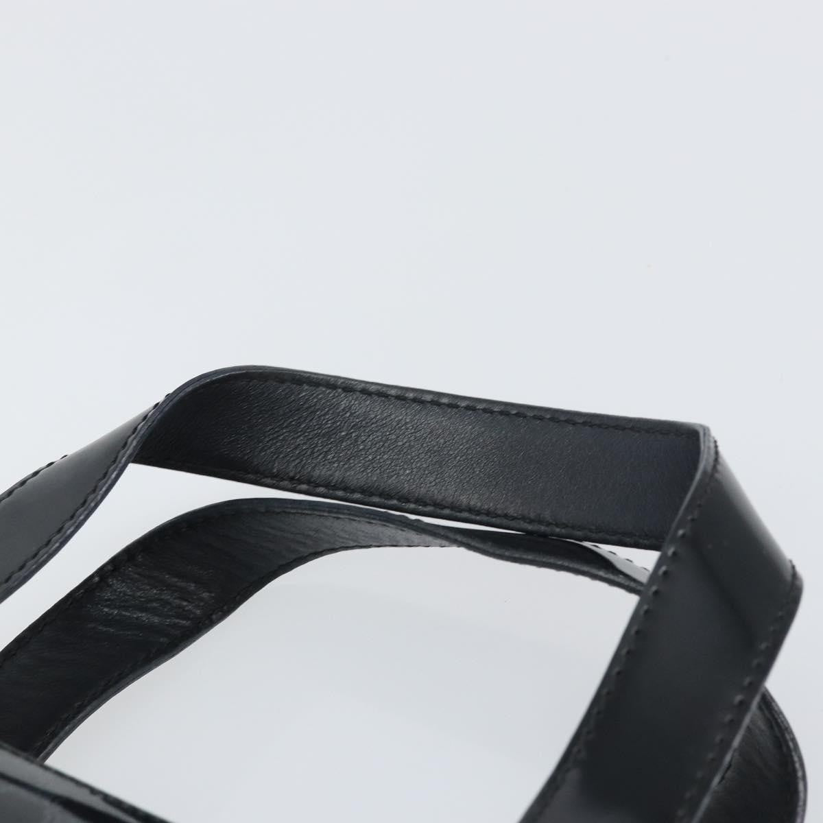 Celine Vintage Macadam Shopper Tote Venyl Black Plastic Tote Bag Bag (Pre-Owned)