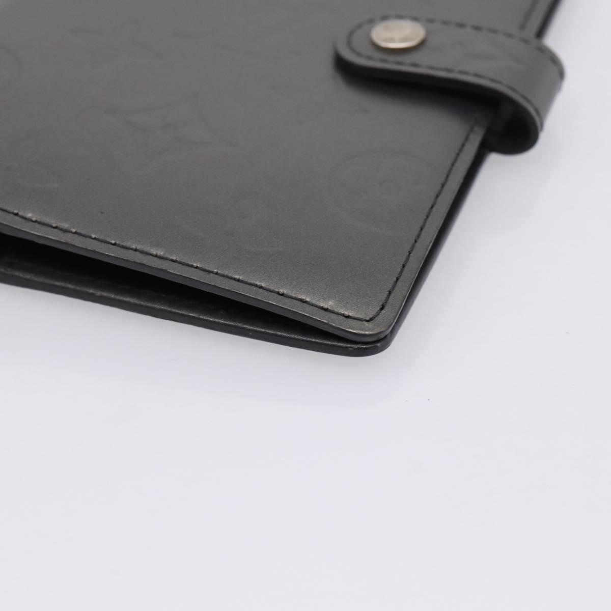 Louis Vuitton Agenda Cover Monogram Empreinte Leather Gray Canvas Wallets Accessory (Pre-Owned)