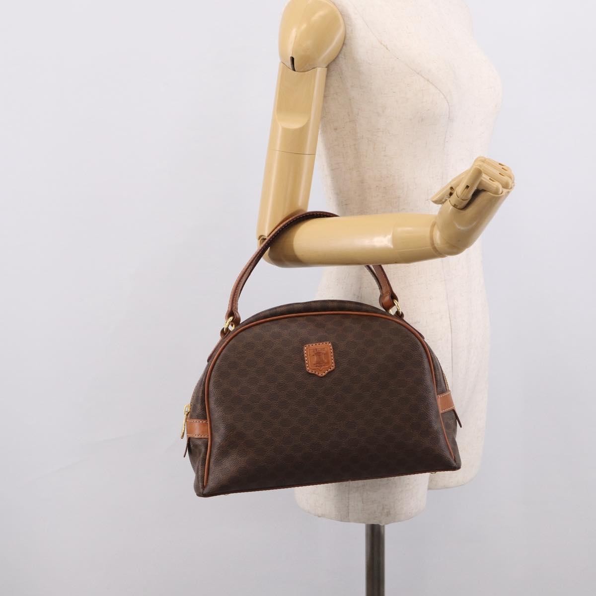 Celine C Macadam Canvas Brown Canvas Handbag (Pre-Owned)