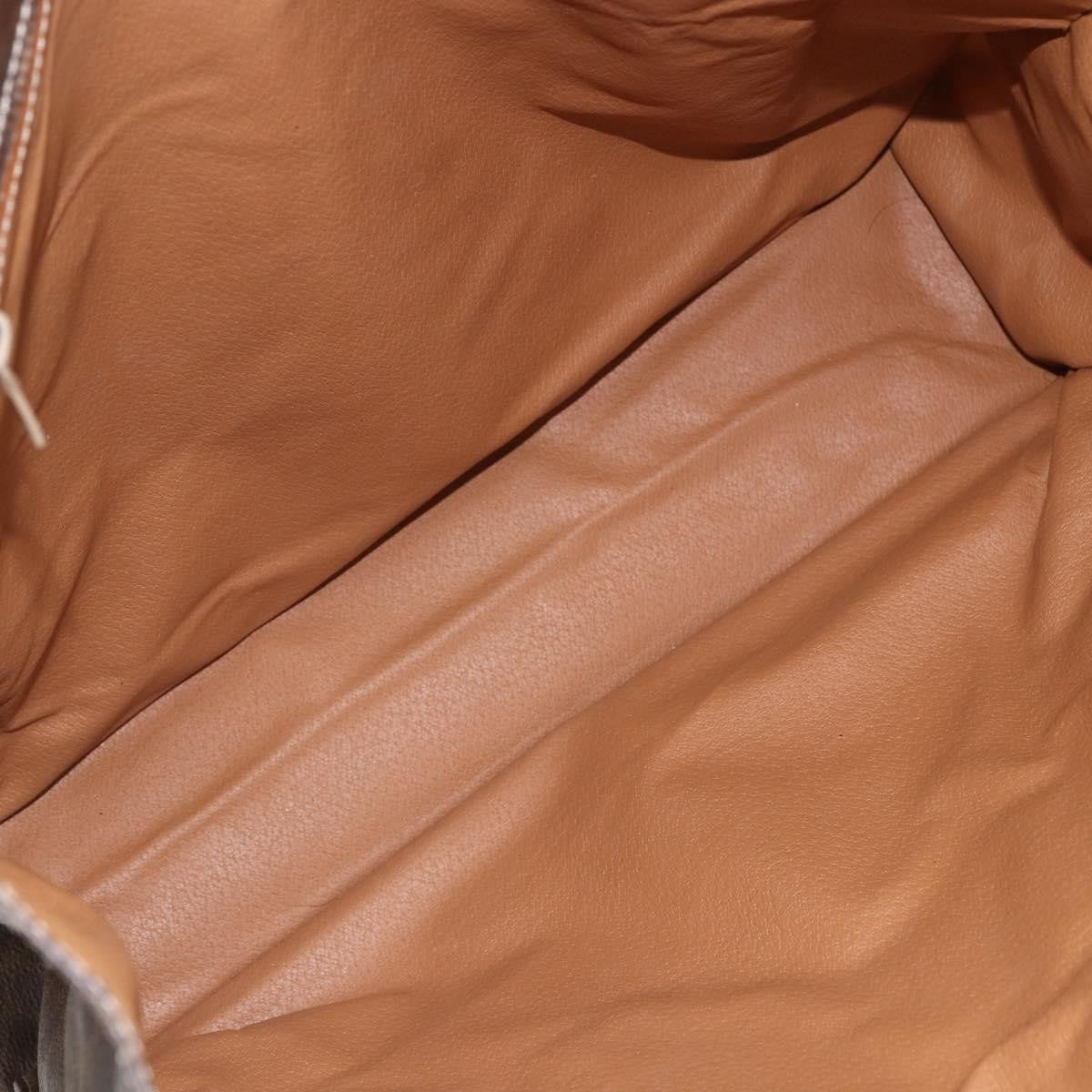 Celine Vintage Macadam Canvas Brown Canvas Tote Bag Bag (Pre-Owned)