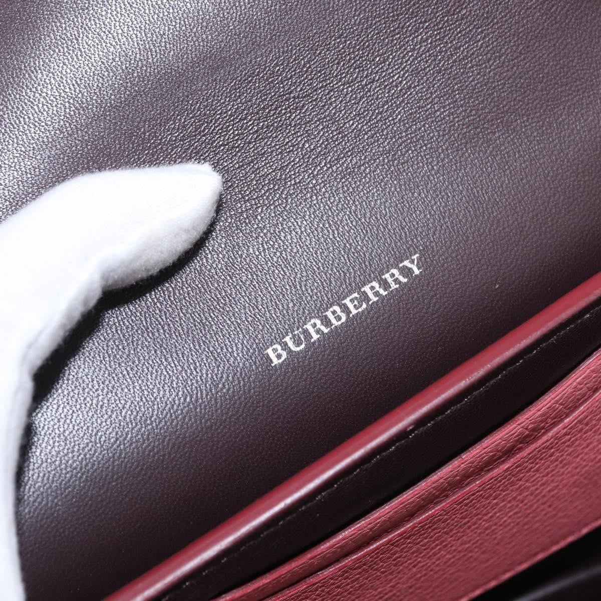 Burberry D-Ring Shoulder Leather Pink Leather Shoulder Bag Bag (Pre-Owned)