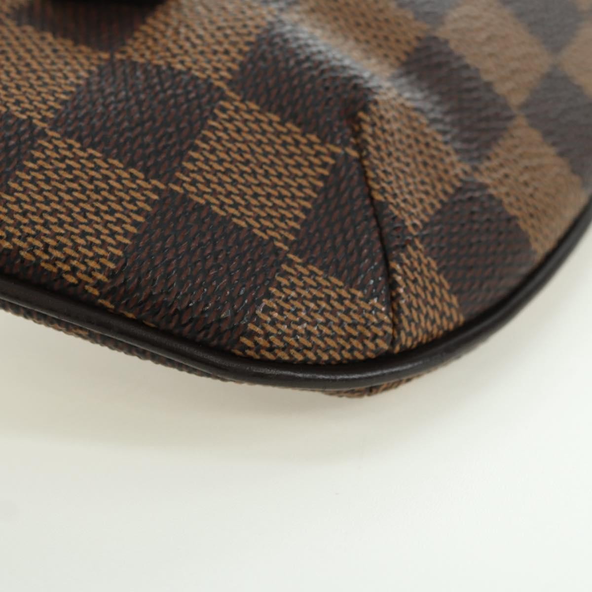 Louis Vuitton Manosque Pochette Damier Ebene Brown Canvas Clutche & Pouche Bag (Pre-Owned)