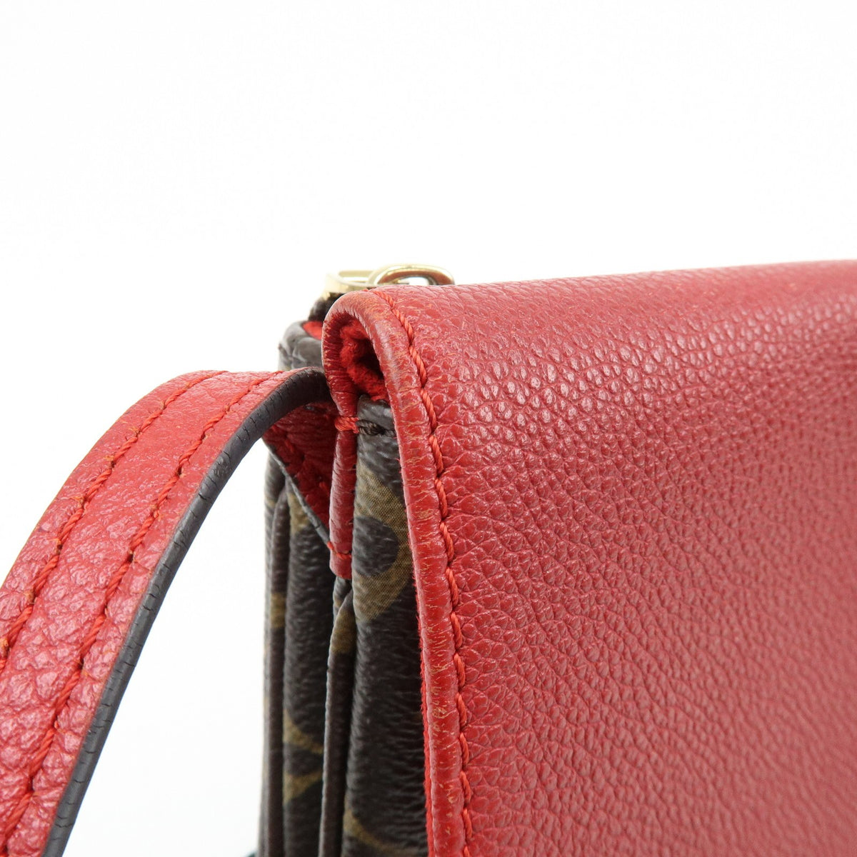 Louis Vuitton Twice Monogram Canvas And Leather Brown Canvas Handbag (Pre-Owned)