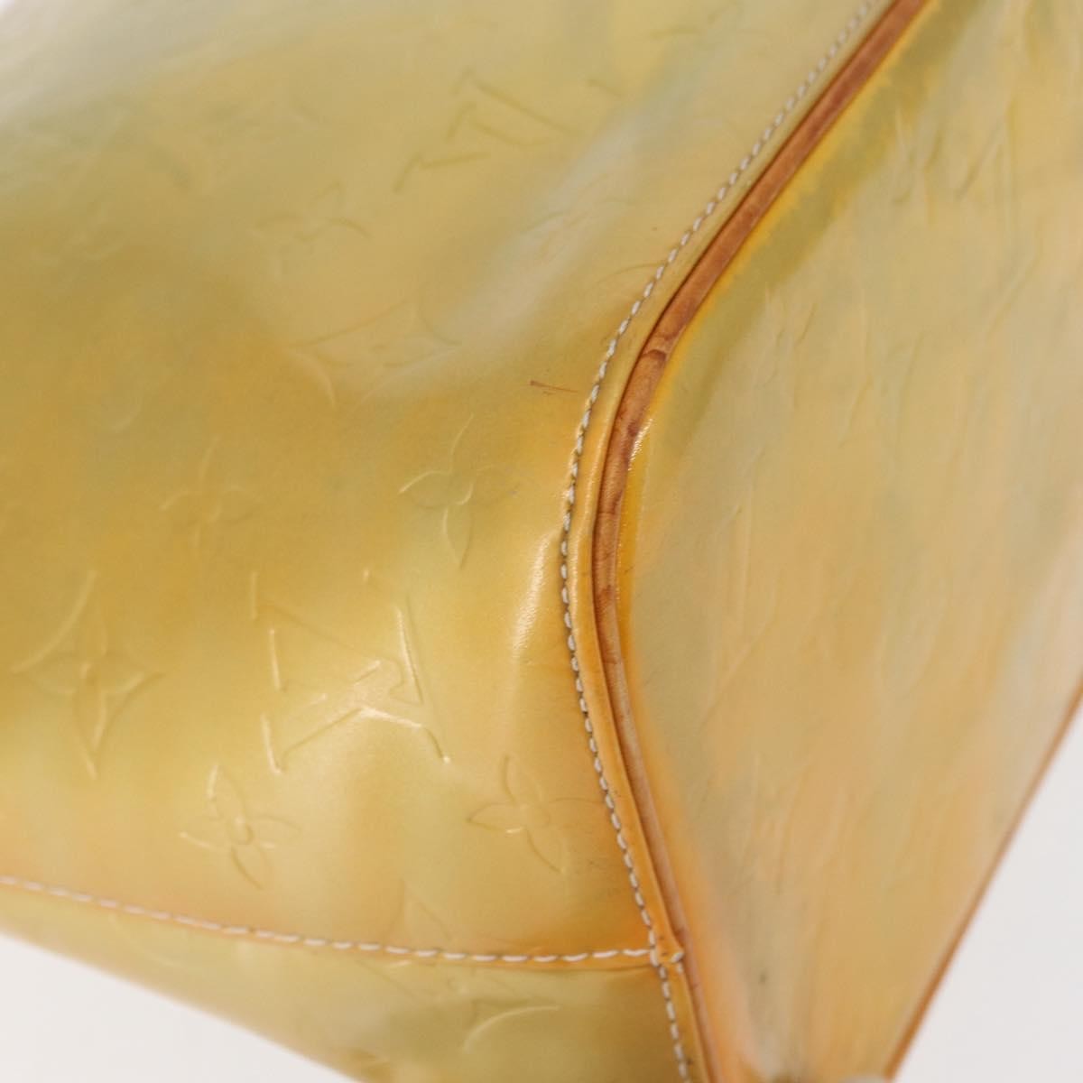 Louis Vuitton Houston Monogram Vernis Yellow Patent_Leather Tote Bag Bag (Pre-Owned)