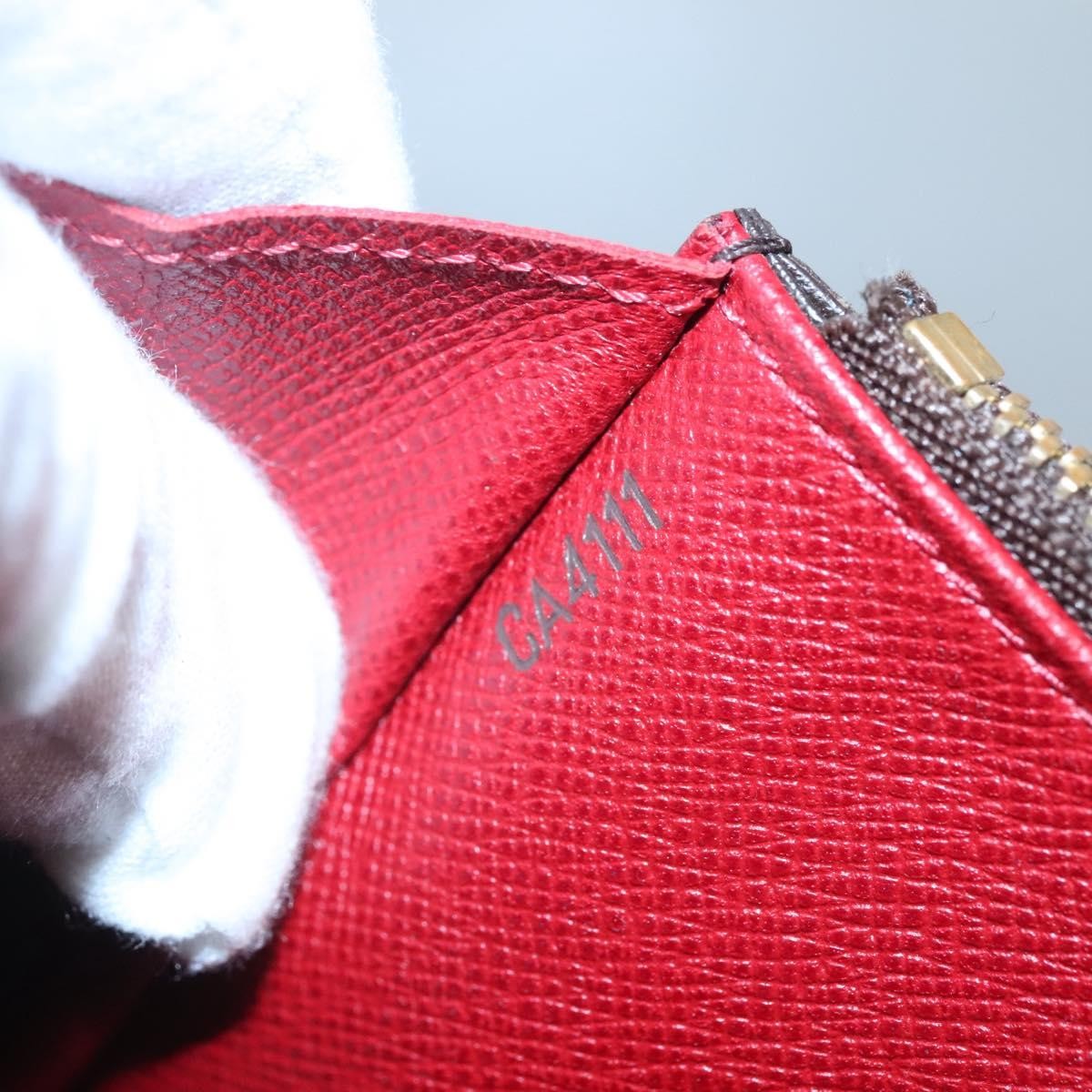 Louis Vuitton Emilie Monogram Canvas Red Canvas Wallets Accessory (Pre-Owned)