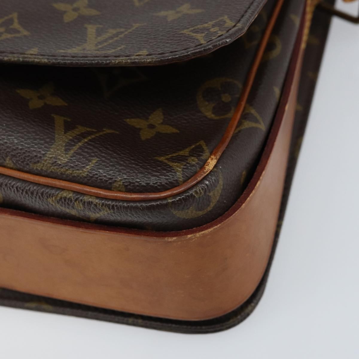 Louis Vuitton Cartouchiere Monogram Canvas Brown Canvas Shoulder Bag Bag (Pre-Owned)