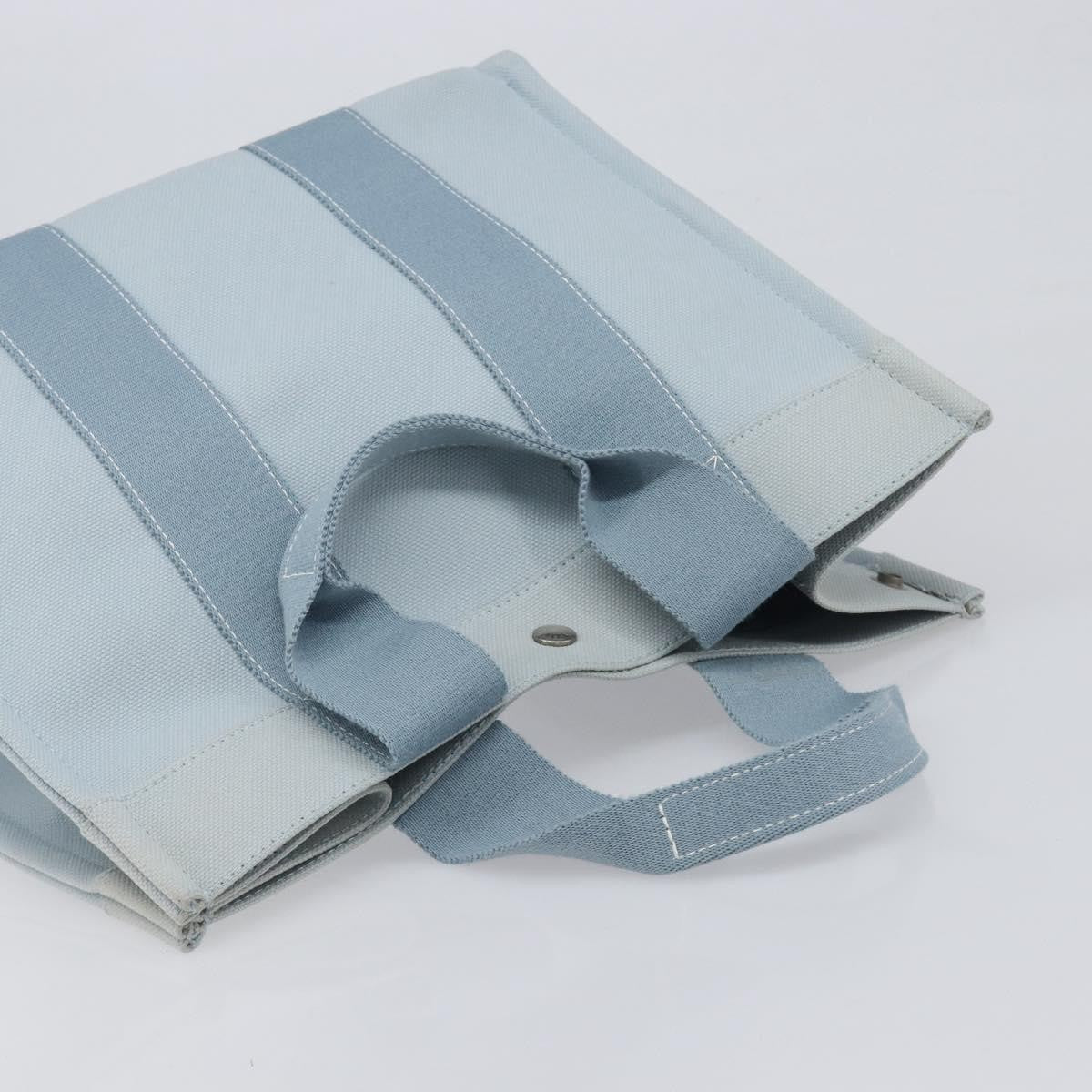 Hermes Bora Bora Toile Blue Canvas Tote Bag Bag (Pre-Owned)