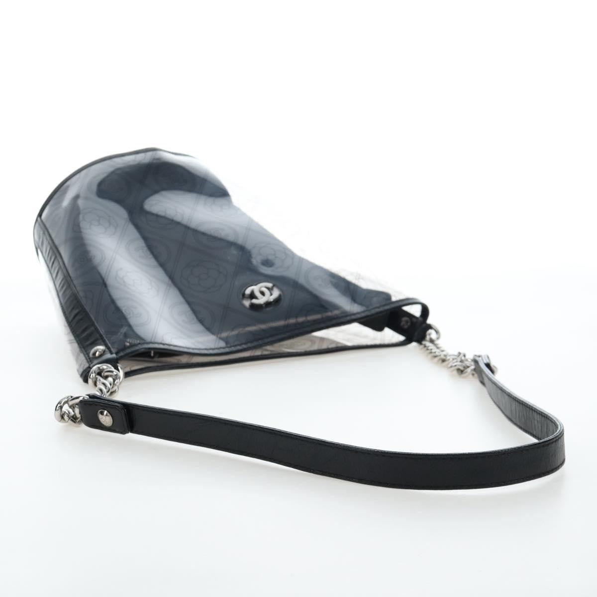 Chanel Camellia Coco Bucket Printed Pvc Clear Plastic Shoulder Bag Bag (Pre-Owned)