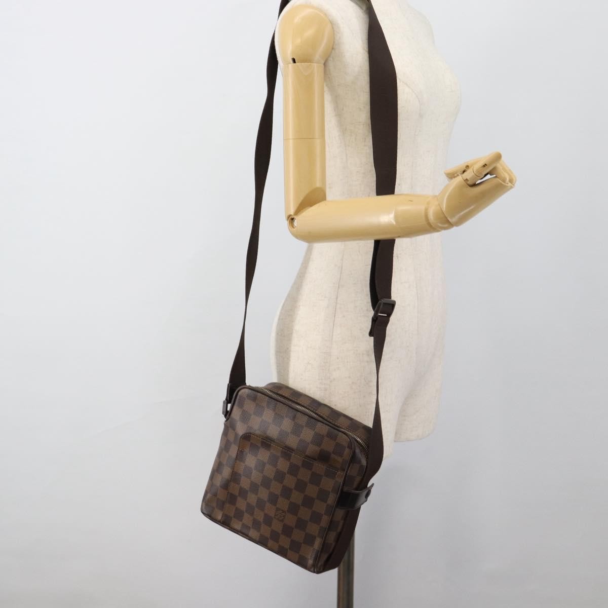 Louis Vuitton Olav Damier Ebene Brown Canvas Shoulder Bag Bag (Pre-Owned)
