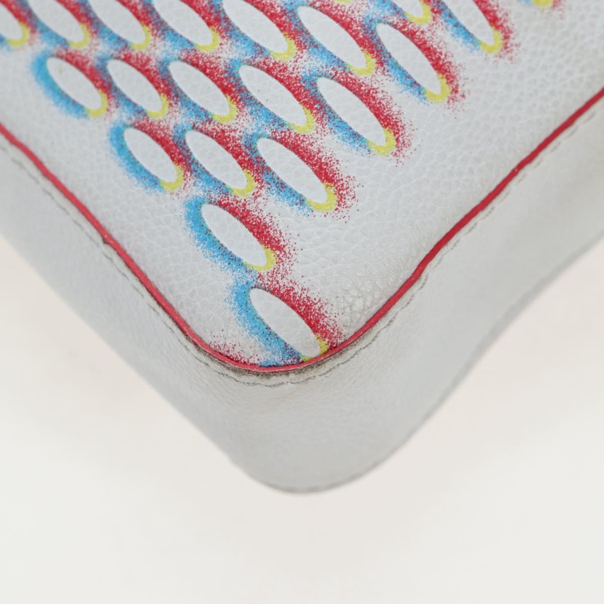 Louis Vuitton Trio Messenger Limited Edition Damier Spray Leather White Canvas Handbag (Pre-Owned)
