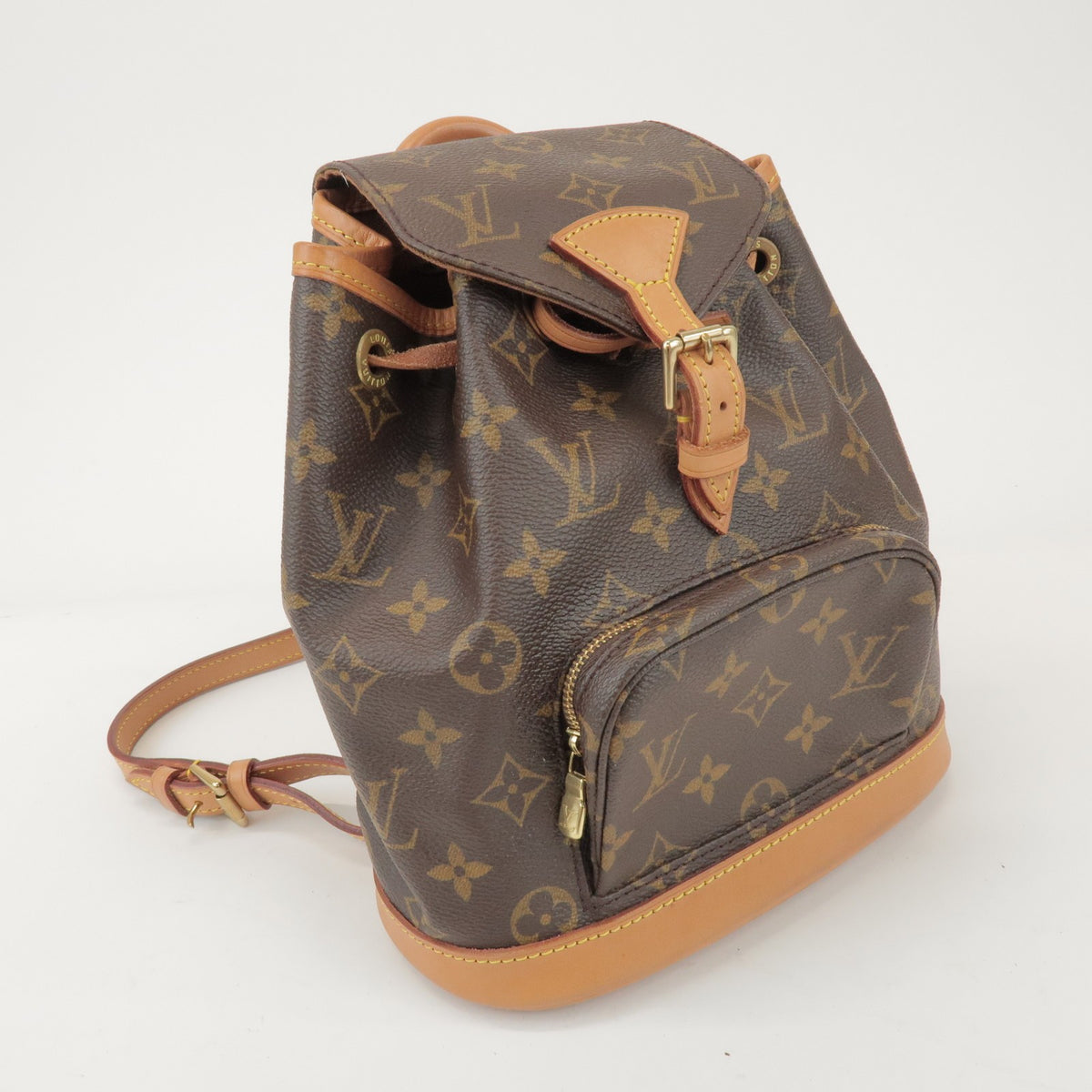 Louis Vuitton Vintage Montsouris Monogram Canvas Brown Canvas Backpack Bag (Pre-Owned)