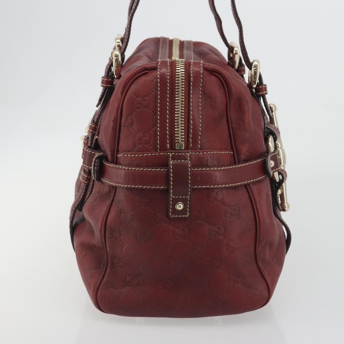 Gucci 85Th Anniversary Boston Guccissima Leather Red Leather Shoulder Bag Bag (Pre-Owned)
