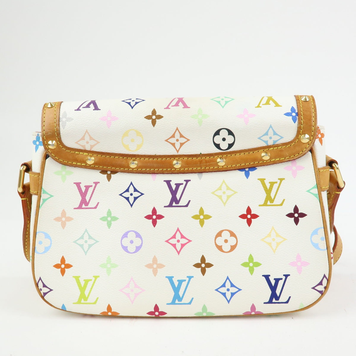 Louis Vuitton Sologne Monogram Multicolor White Canvas Handbag (Pre-Owned)