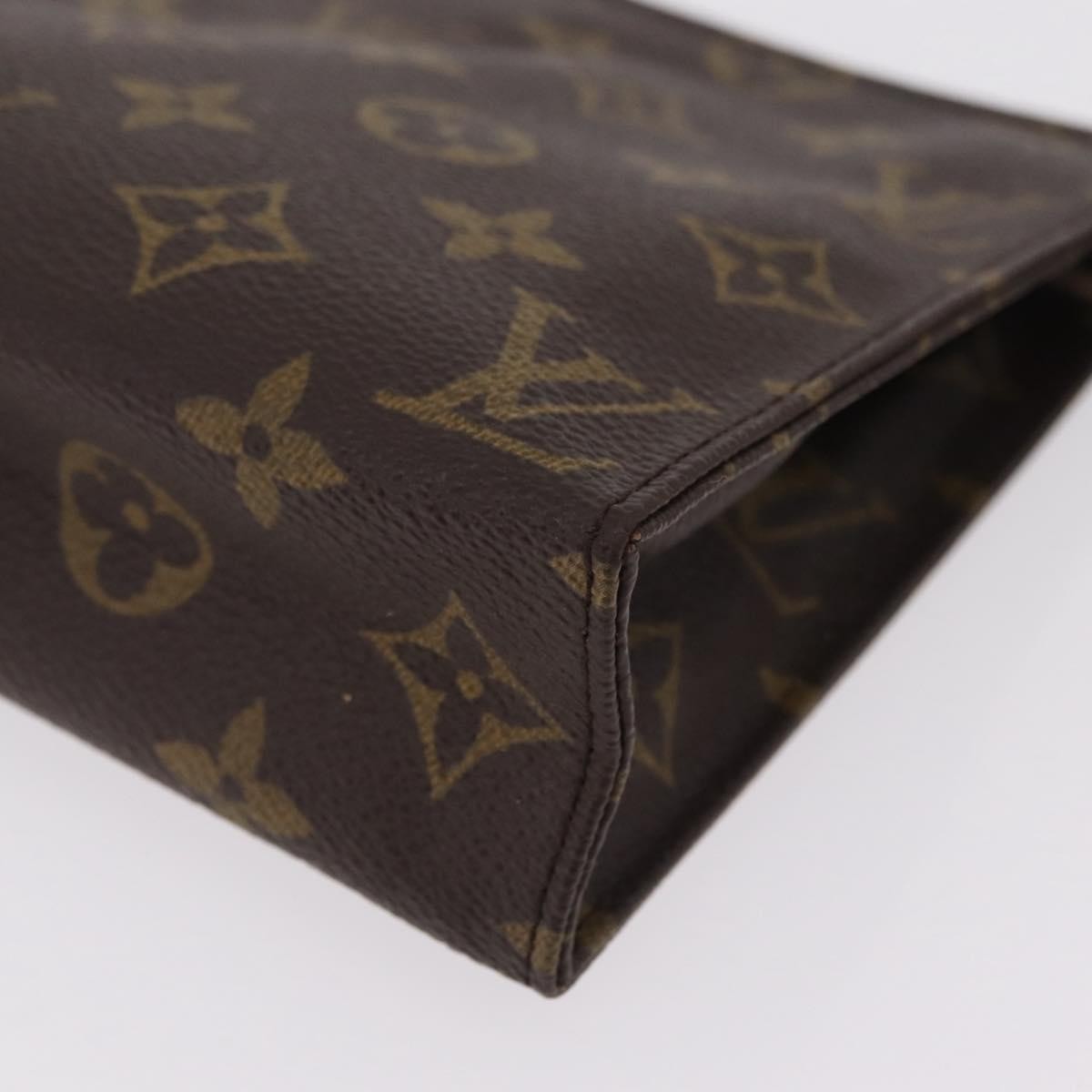 Louis Vuitton Toiletry Pouch Monogram Canvas Brown Canvas Clutche & Pouche Bag (Pre-Owned)