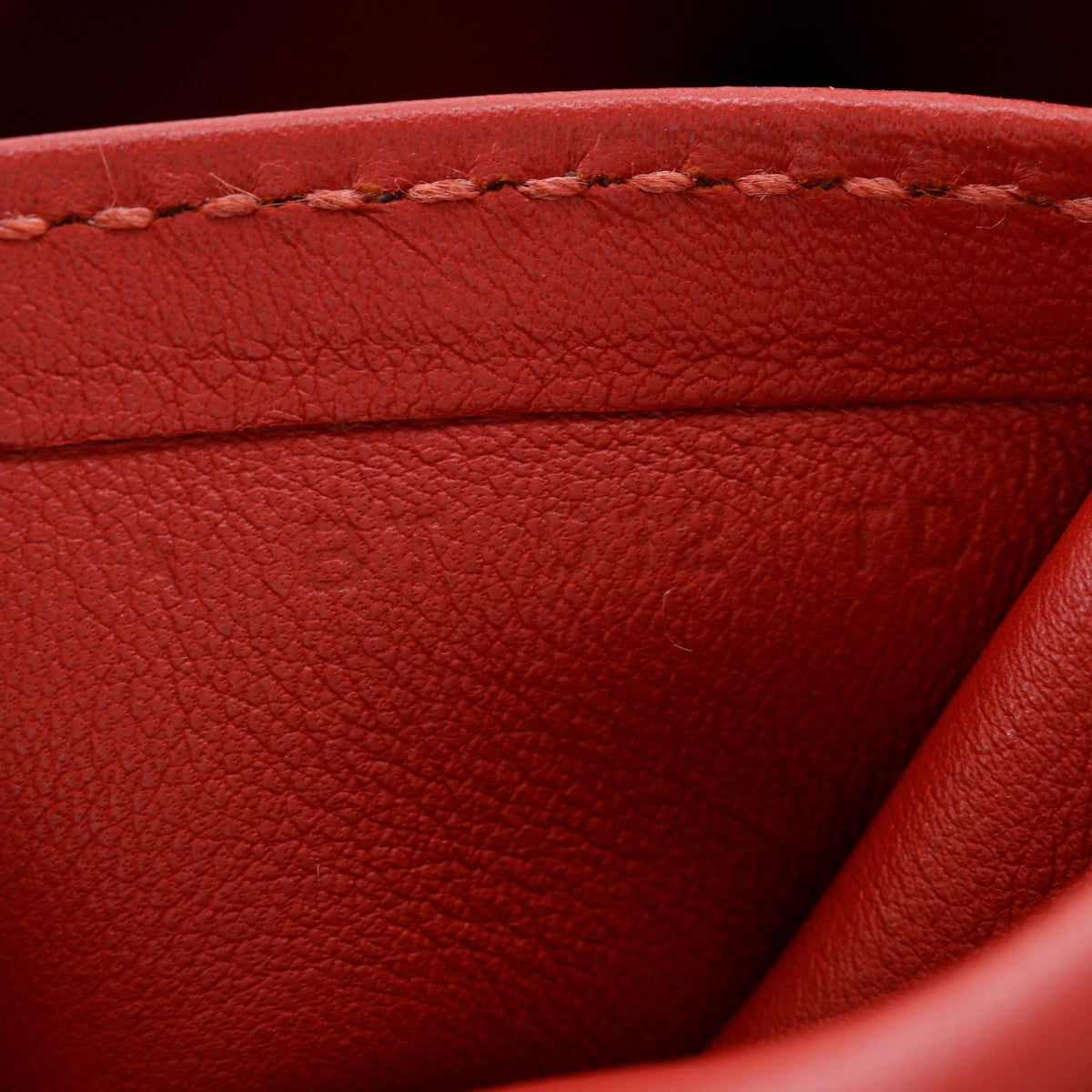 Hermes Licol Evercolor Red Leather Handbag (Pre-Owned)